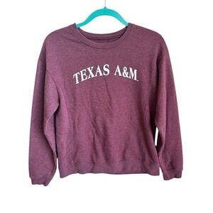 Texas A&M Aggies Maroon Crewneck Sweatshirt Womens Size Small